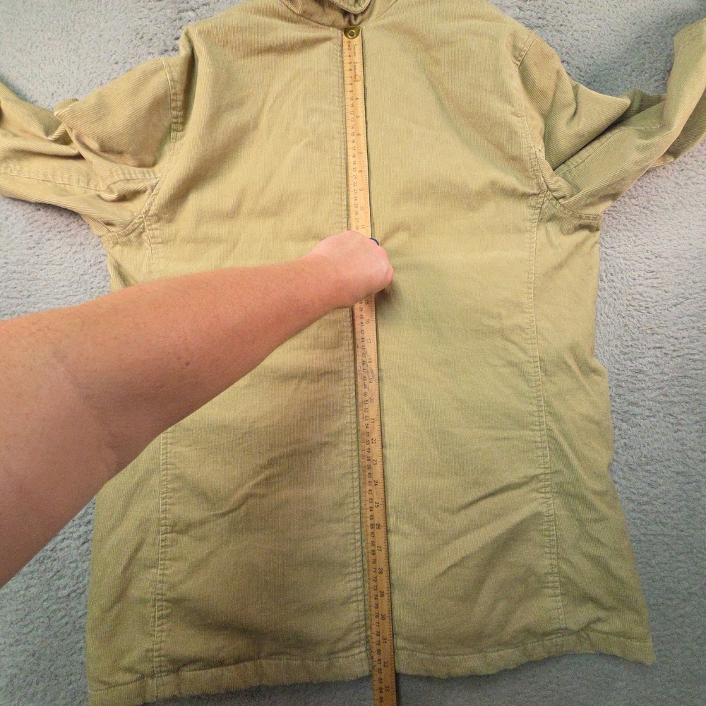 Express Field Jacket Mens XL Beige Y2K Utility Safari Corduroy M-65 Gorpcore - Picture 12 of 15